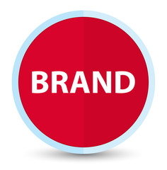 Brand flat prime red round button