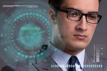 Concept of sensor implanted into human eye