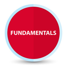 Fundamentals flat prime red round button