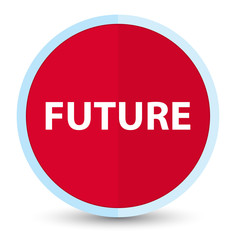 Future flat prime red round button