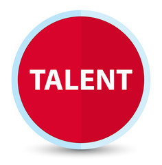 Talent flat prime red round button