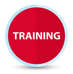 Training flat prime red round button