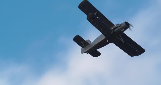 4K - Military air vehicle in the sky. An-2