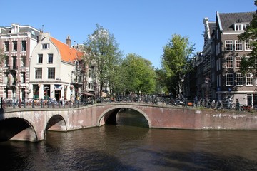 Naklejka premium canal in amsterdam