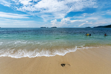 Turquoise water at Kota Kinabalu Beach Sabah Borneo Malaysia