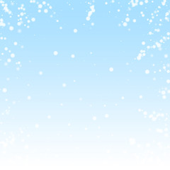 Beautiful falling snow Christmas background. Subtl