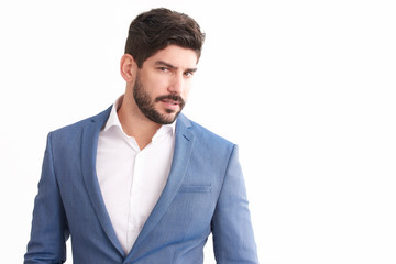 Young businessman studio portrait