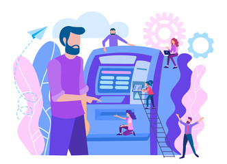 Сashing out money through ATM