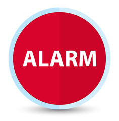 Alarm flat prime red round button