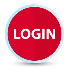 Login flat prime red round button