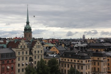 Naklejka na ściany i meble panoramic view of Copenhagen