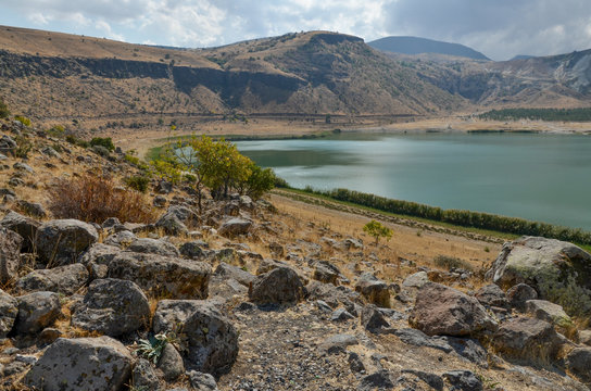 Narligol Crater Lake near Narkoy, Nigde province, Turkey