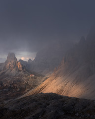 Sunbeam lighting  mountains.