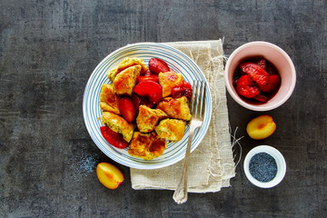 Austrian pancake dessert