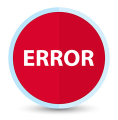 Error flat prime red round button