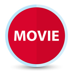 Movie flat prime red round button