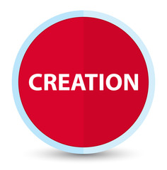 Creation flat prime red round button