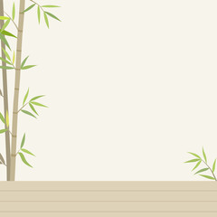 Bamboo and wood floor background