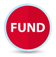 Fund flat prime red round button