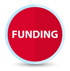 Funding flat prime red round button