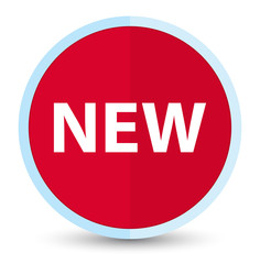 New flat prime red round button