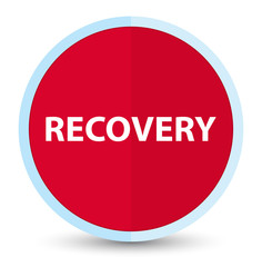 Recovery flat prime red round button