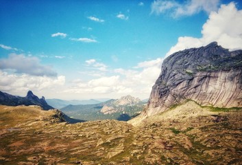 National park Ergaki hiking