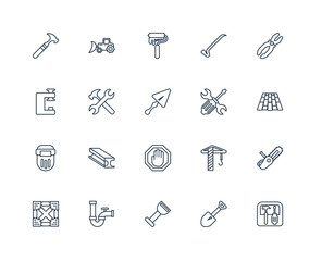 Toolbox, Spade tool, Bolster, Pipe, Joist, Plier, Screwdrivers,