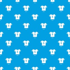 Football shirt pattern vector seamless blue repeat for any use