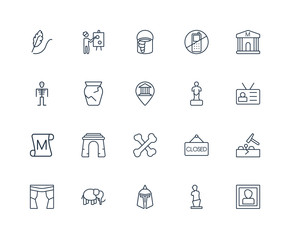 Portrait, Venus de milo, roman or greek Helmet, Mammoth, Curtain © CoolVectorStock