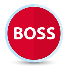 Boss flat prime red round button