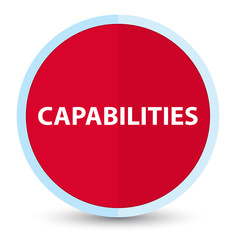 Capabilities flat prime red round button