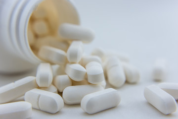 Fototapeta na wymiar Tablets and capsules