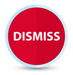 Dismiss flat prime red round button