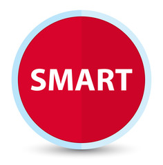 Smart flat prime red round button