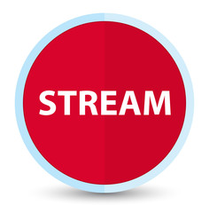 Stream flat prime red round button