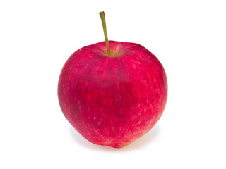 Red apple on the white background