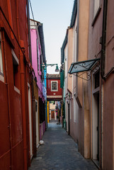Fototapeta na wymiar Italy. Streets and channels on the Island of Burano