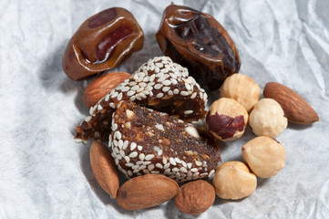 healthy candy with sesame