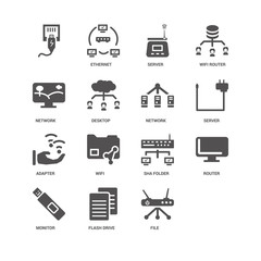 Router, Server, Network, Monitor, undefined, Adapter, File, Flas