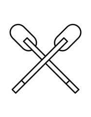 オール(線画)