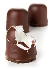 Whole and bitten off german specialty sweet 