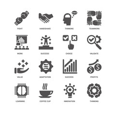 Thinking, Validate, Choice, Learning, Profits, Fight, Work, Valu