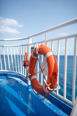 Rettungsreifen an Bord