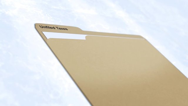 Generic Manila folder series - Unfiled Taxes