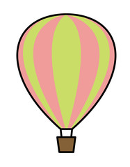 気球(緑ピンク)
