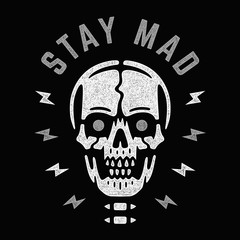 Vintage white skull