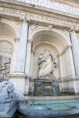 Fototapeta na wymiar ROME, ITALY - JUNE 22, 2017: Amazing view of Fountain of Moses (Fountain Acqua Felice) in city of Rome, Italy