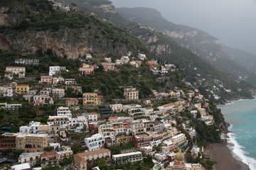 Beautiful cliffside village of Positano on Italy's Amalfi Coastline