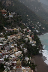 Fototapeta na wymiar Beautiful cliffside village of Positano on Italy's Amalfi Coastline